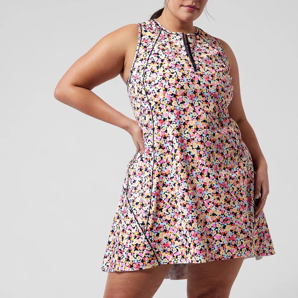Athleta Multicolor Floral Mini Dress